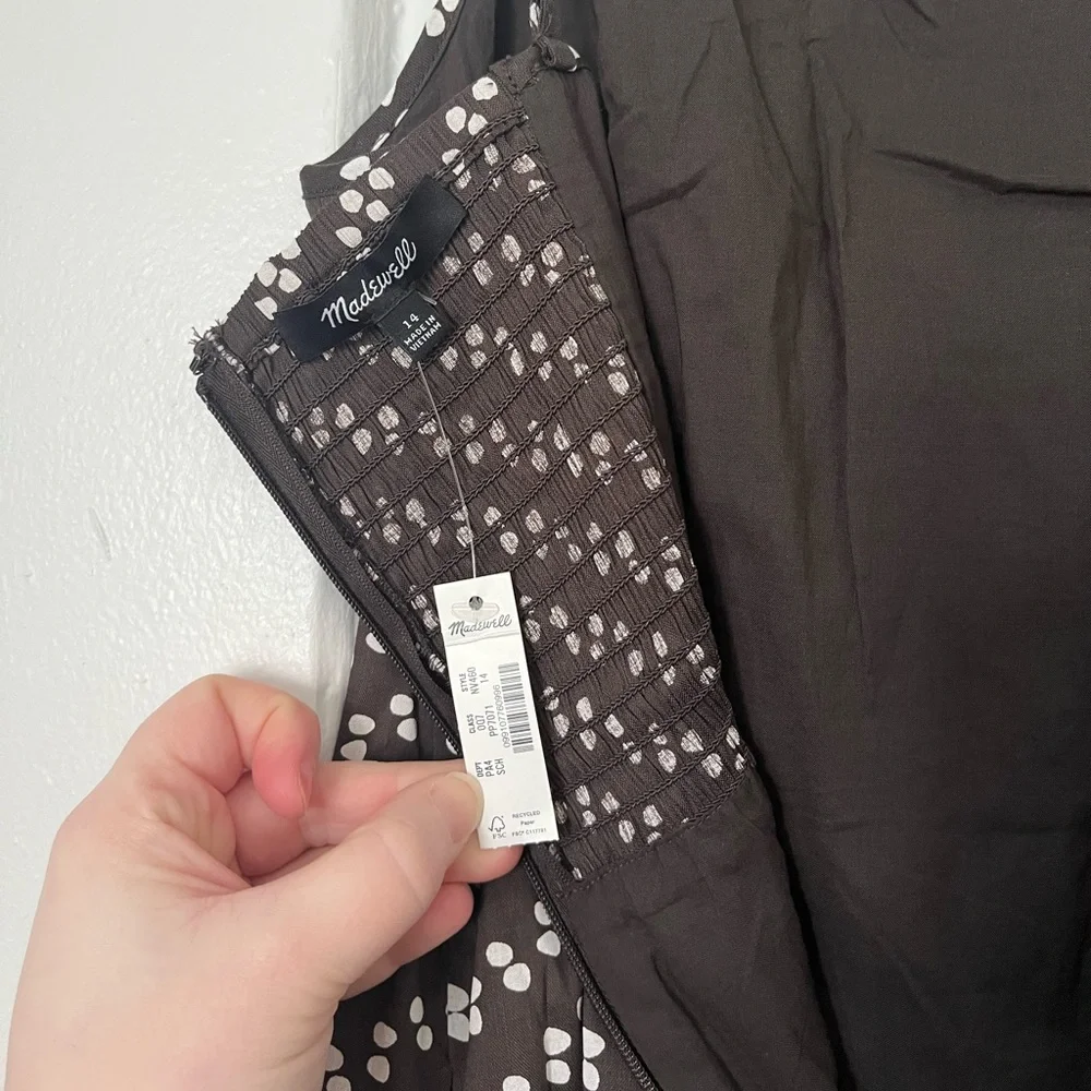 NWT Madewell High-Neck Mini Dress - Picture 5 of 8